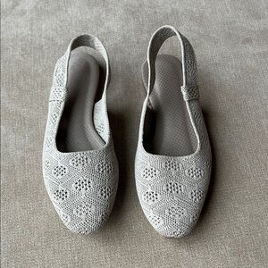 Sketchers Slingback Flats Gray - Size 7